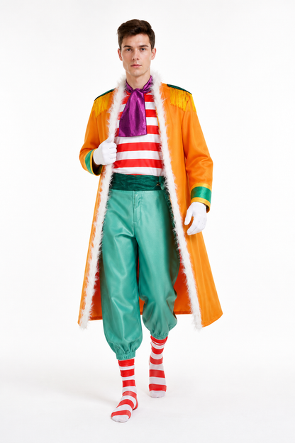 One Piece Buggy Cosplay Costume, 7-Piece Set Costumes detail