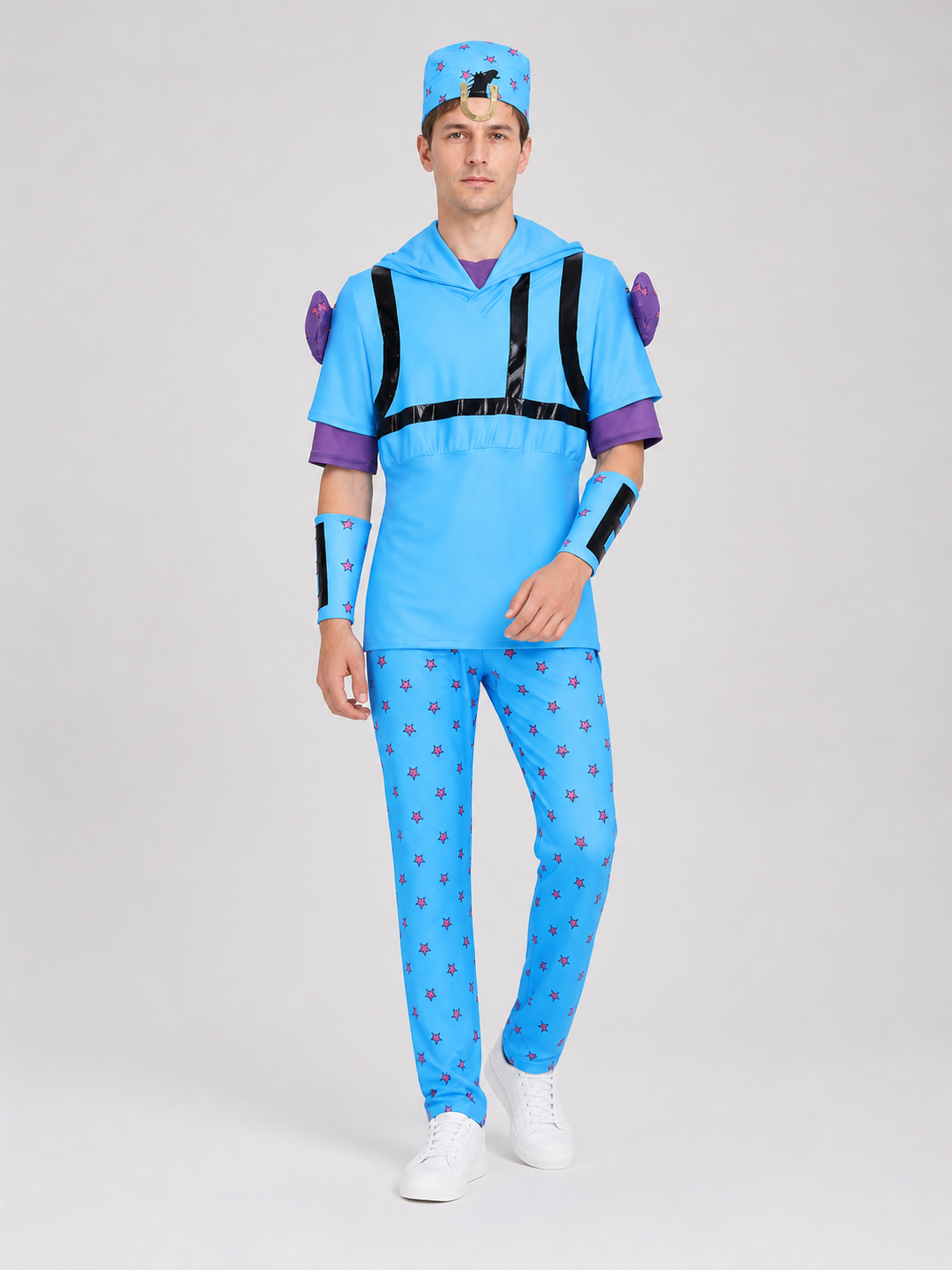 Johnny Joestar Cosplay Costume Set with Hat Costume Headwear detail 2