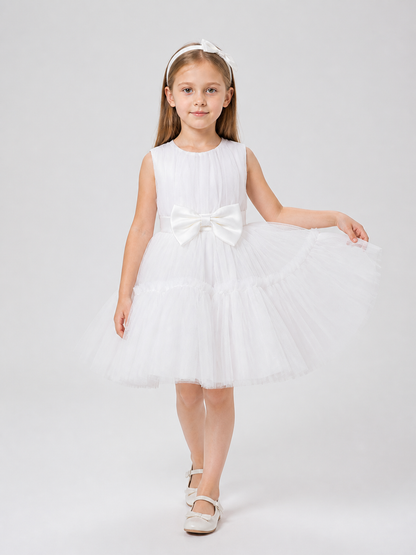 L2066XZ Tutu Dress with Tulle Skirt and Bow Costume Dresses detail 2