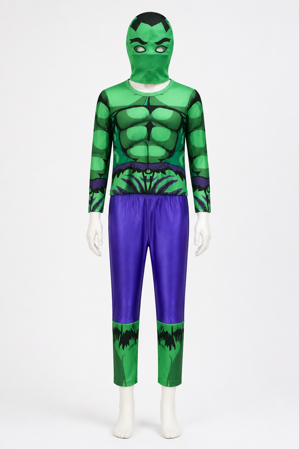Hulk Costume for Kids with Muscles and Mask Costume Masks detail 2