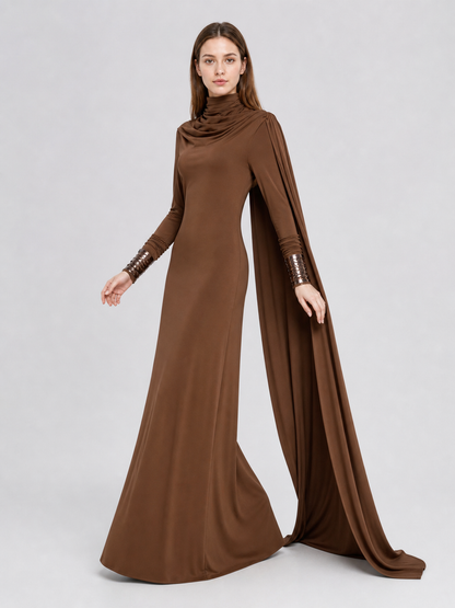 Brown Amilyn Holdo Cosplay Dress