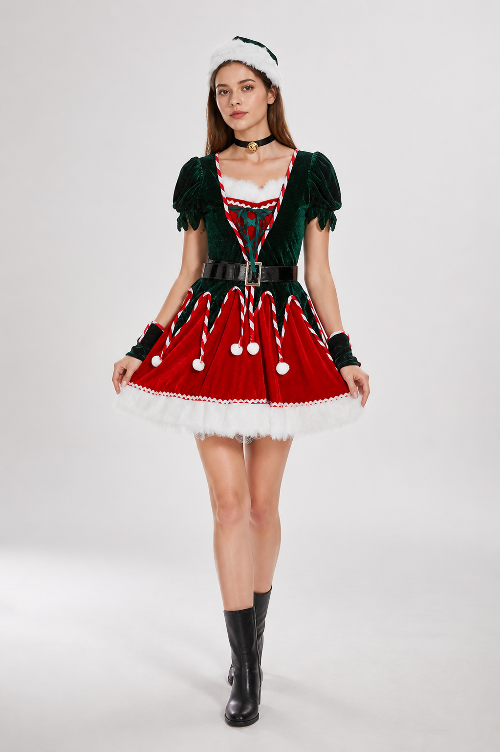New Year's Carnival Costume with a Full Skirt Costumes detail 2