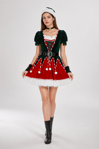 New Year's Carnival Costume with a Full Skirt Costumes detail 2