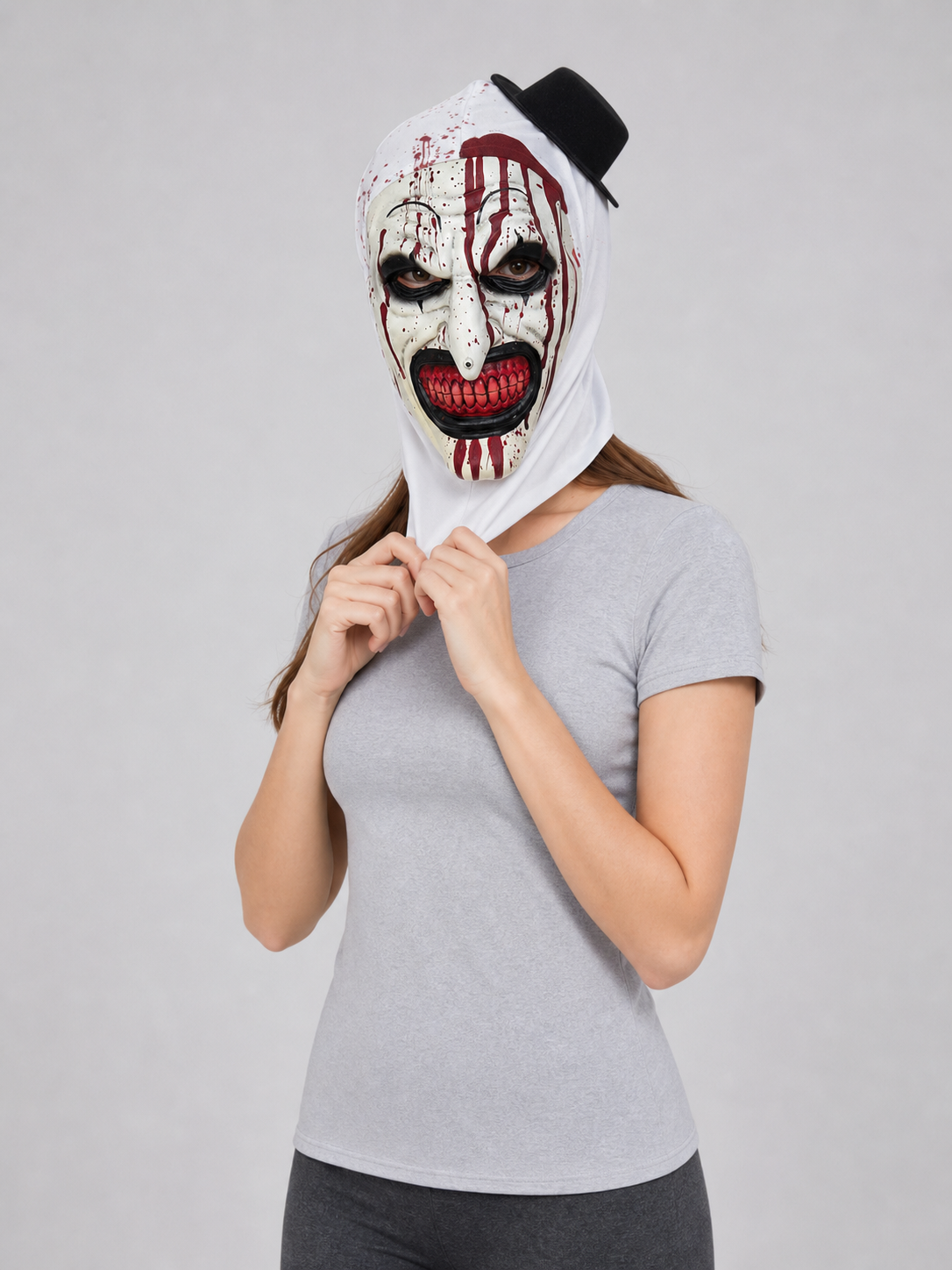 Hooded Clown Mask for Halloween and Cosplay