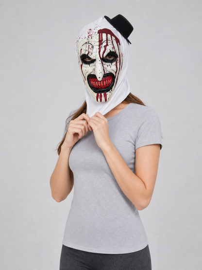 Hooded Clown Mask for Halloween and Cosplay