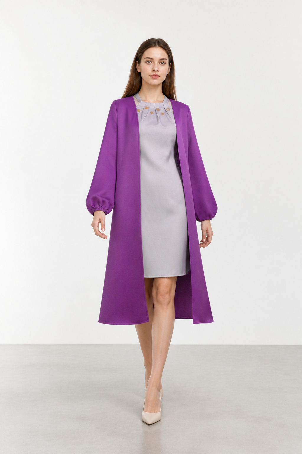 Nico Robin STAMPEDE Cosplay Dress, Long Purple