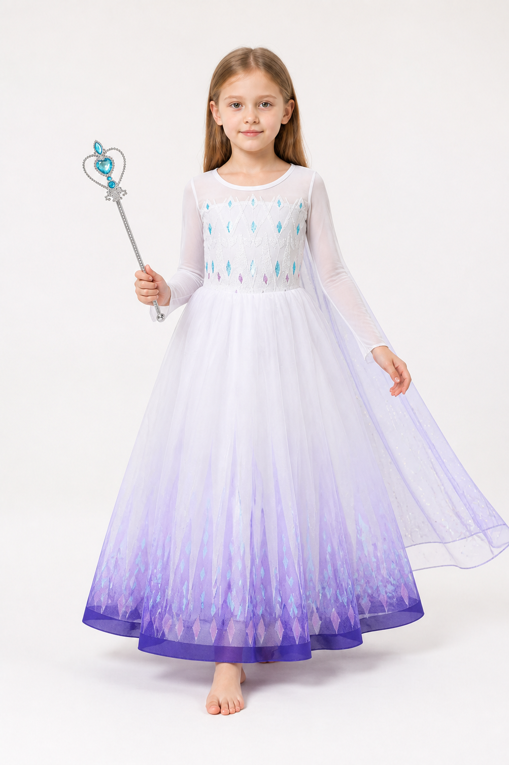 Children's Elsa Costume, Long-Sleeve Dress Costume Dresses detail 2