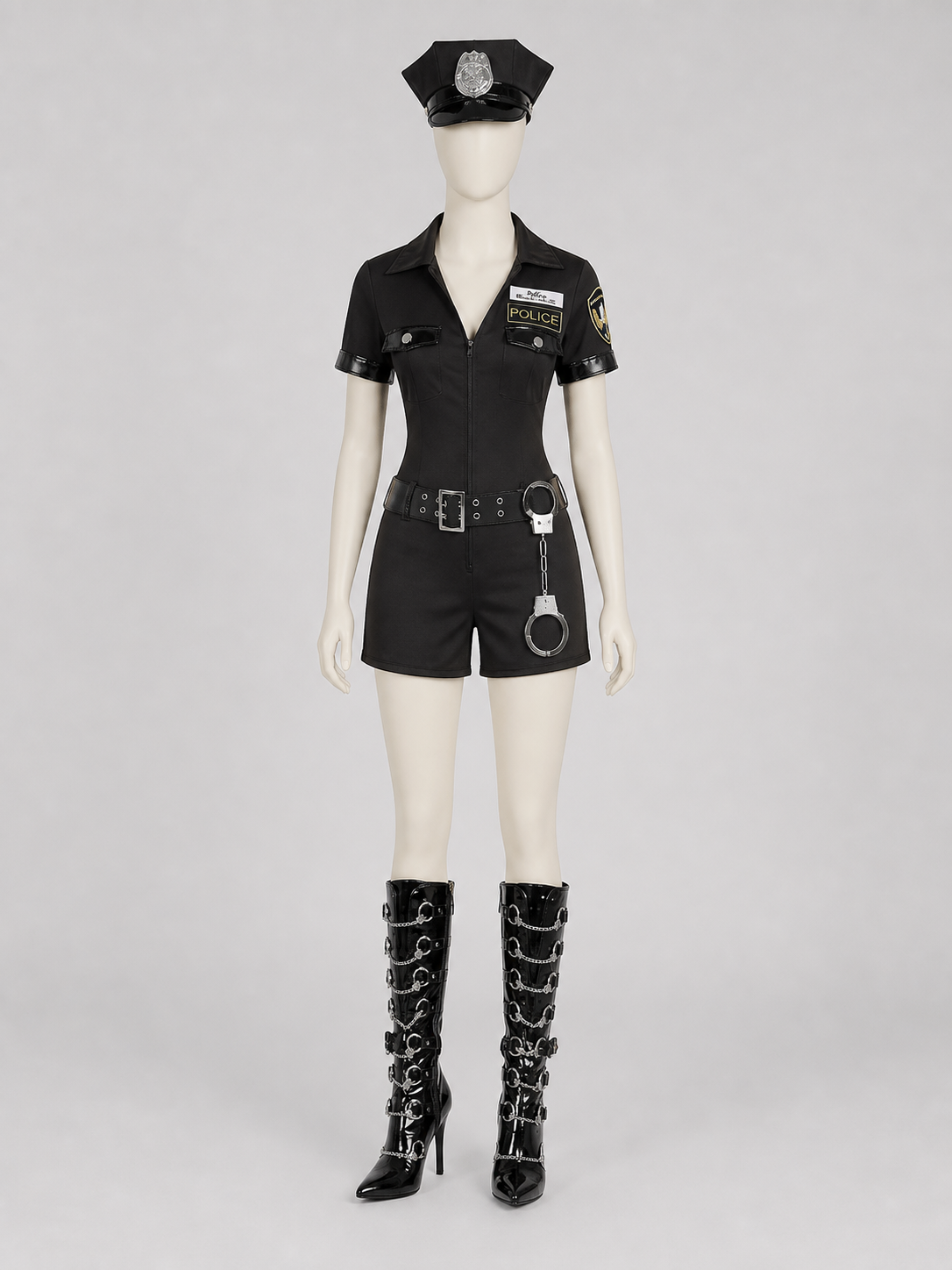 Halloween Police Jumpsuit with Shorts Costumes detail 2