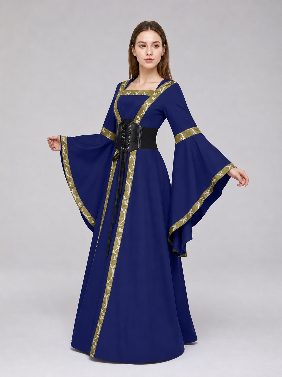 Medieval Fantasy Hooded Dress