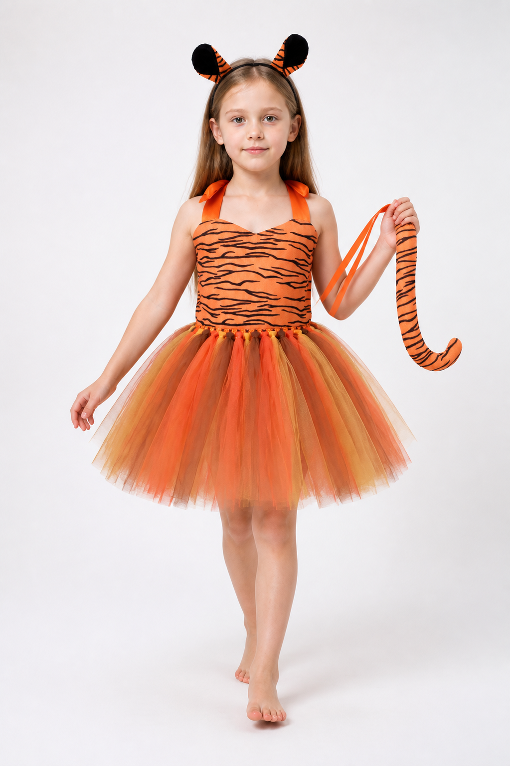 Tiger Costume with Full Skirt, Ears, and Tail Costumes detail 2