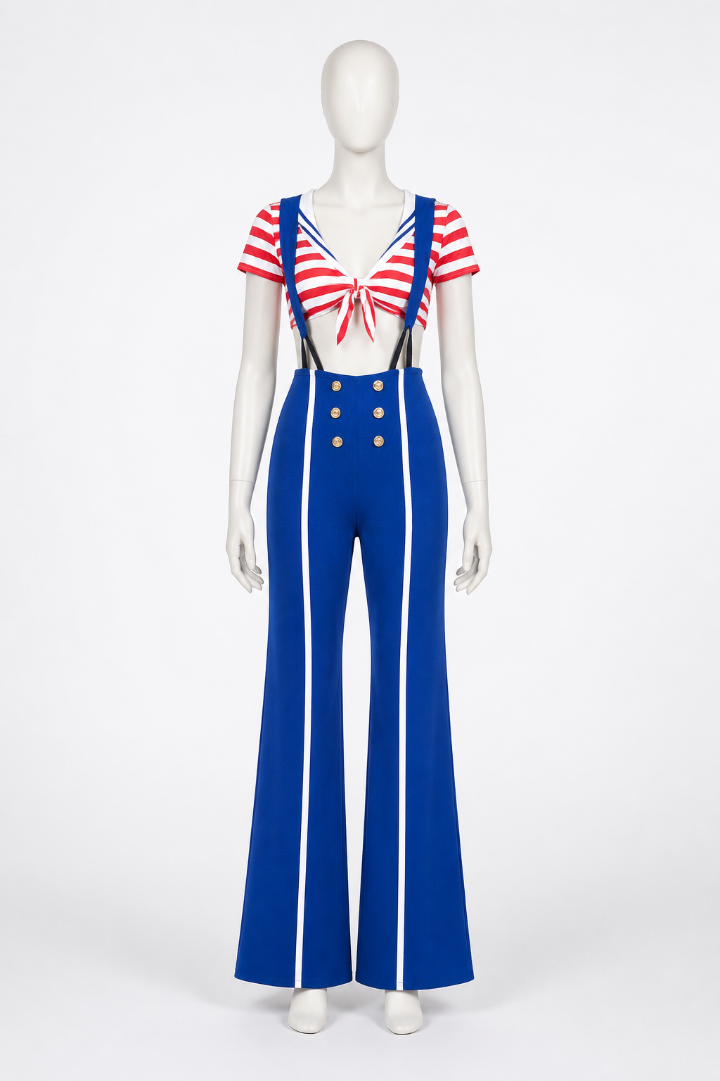 Cosplay Costume: Sailor Top and Bib Pants Costumes detail 2