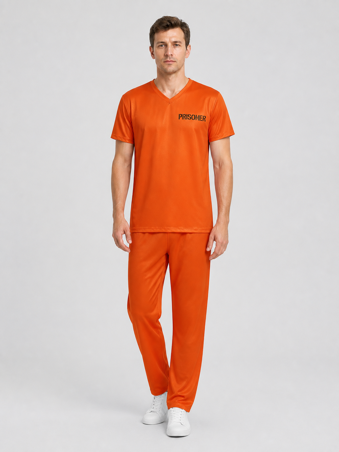 Orange Prisoner Costume for Cosplay, Set Costumes detail 2