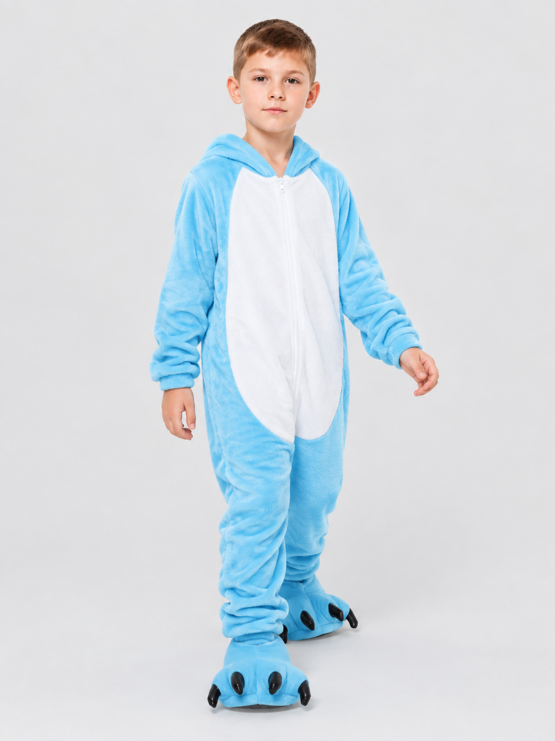 Kids Dinosaur Hooded Pajama Jumpsuit