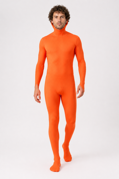 Orange Hooded Cosplay Jumpsuit Costumes detail 2