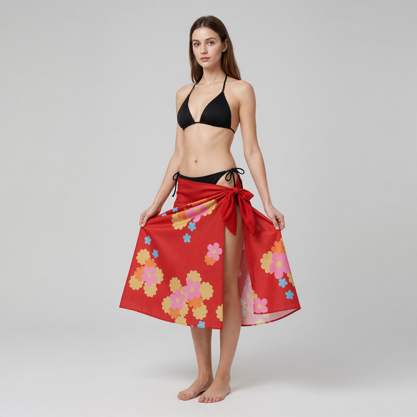 Nami Cosplay Set: Floral Bikini and Skirt