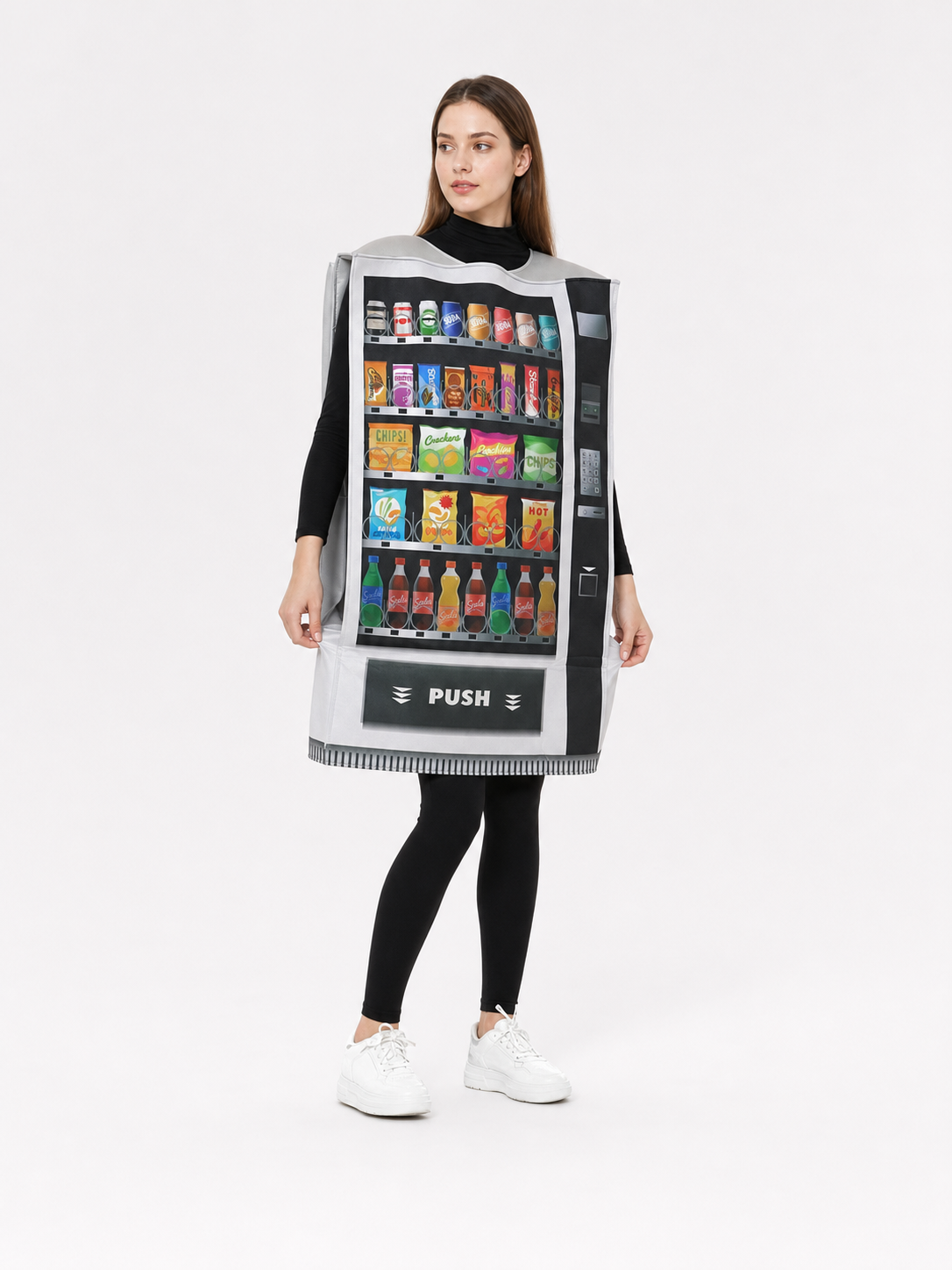 Printed Vending Machine Costume for Halloween and Parties