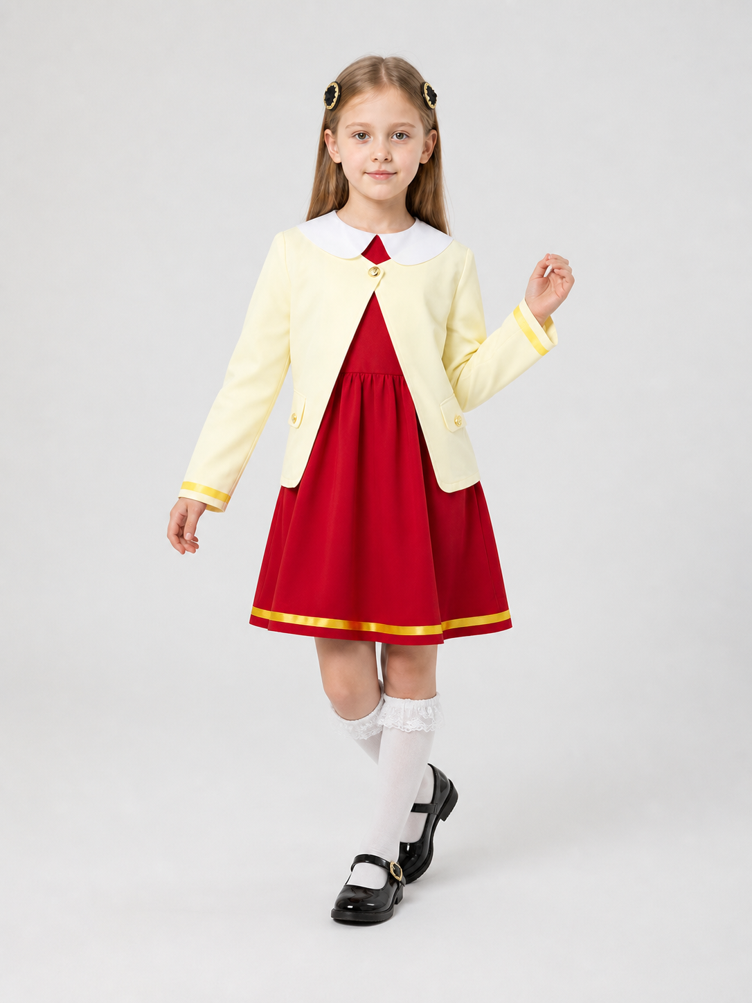 Anya Cosplay Costume from the Spy x Family Anime, Set Costumes detail 2