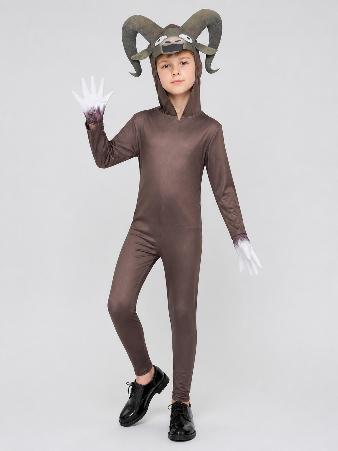 Carnival Jumpsuit "Goat Monster" with Hood Costumes detail 2