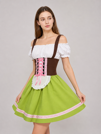 Traditional Folk-Style Costume Dress