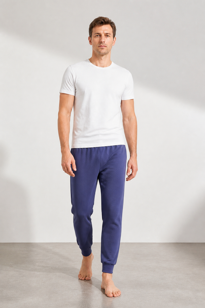 Dark Blue Anime Cosplay Pants with Tapered Legs Costumes detail 2