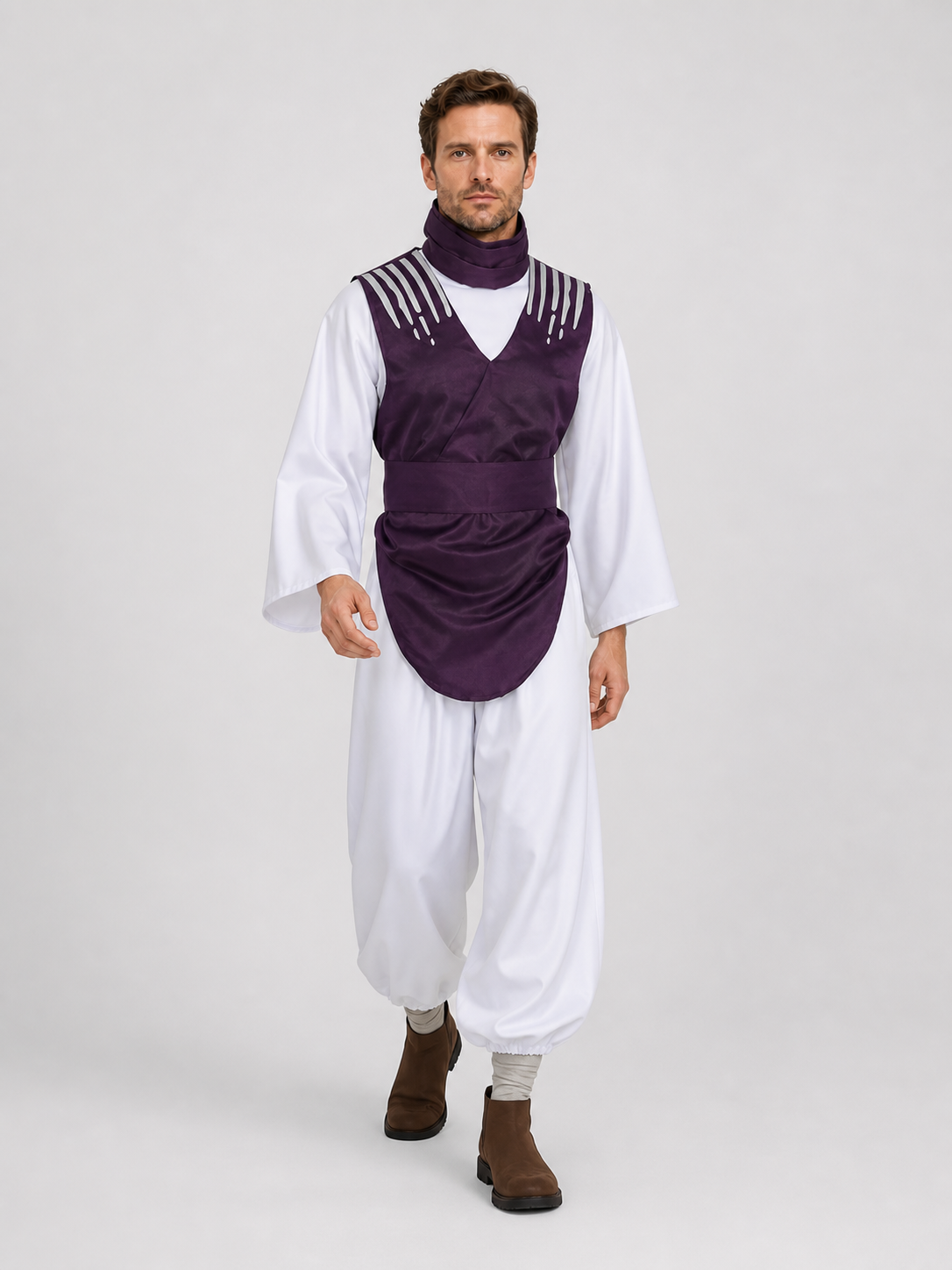 Jujutsu Kaisen Choso Cosplay Costume, Purple Vest and Pants Costumes detail