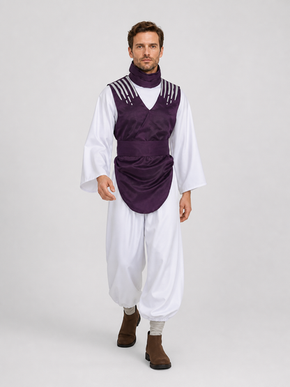 Jujutsu Kaisen Choso Cosplay Costume, Purple Vest and Pants Costumes detail