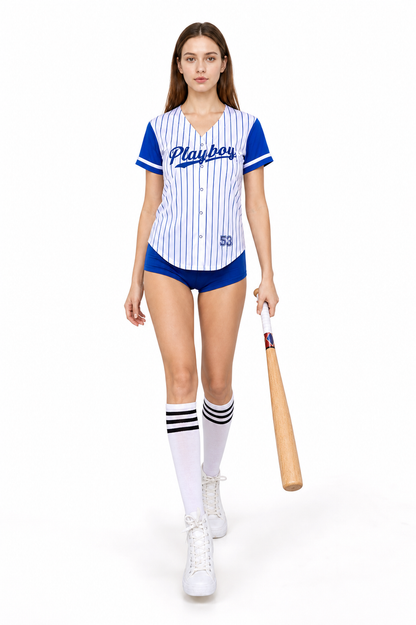 Striped Baseball-Style Carnival Costume Costumes detail