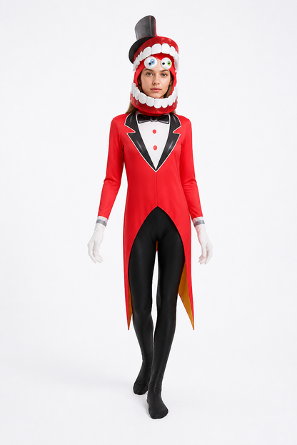 Clown Cosplay Costume, Red Jumpsuit Costumes detail 2