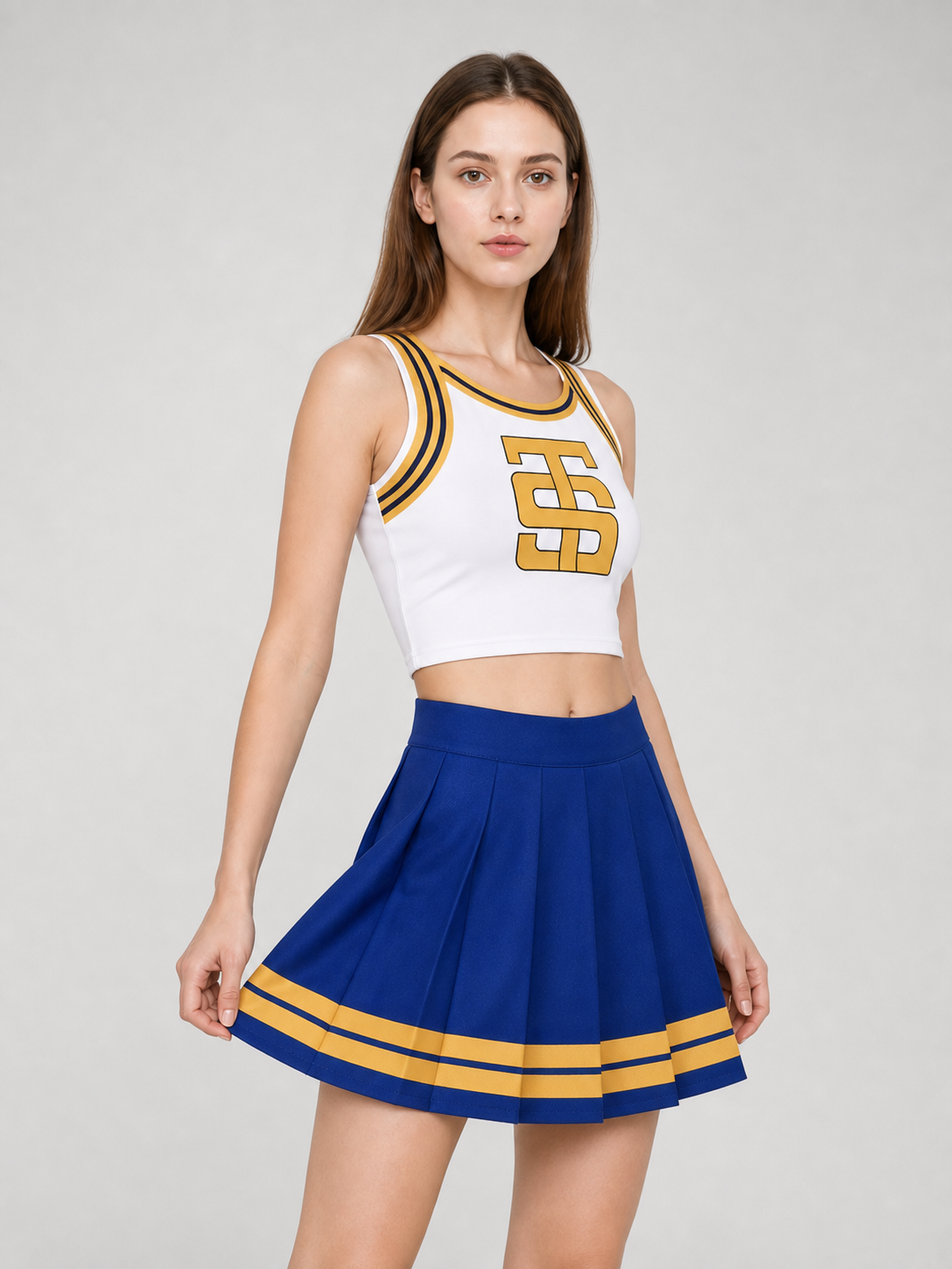 Taylor Swift Cheerleader Cosplay Costume with Bow