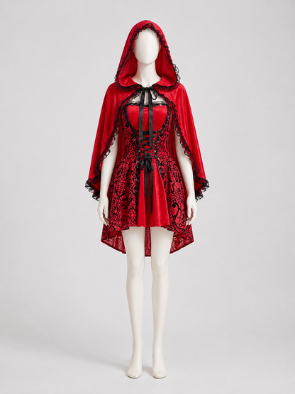 Cosplay Costume: Dress and Hooded Cape Costume Dresses detail 2
