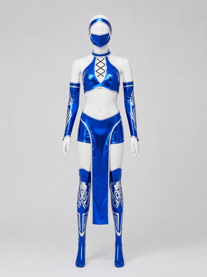 Mortal Kombat Cosplay Costume, Blue Set Costumes detail 2