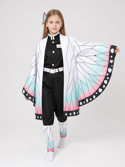 Shinobu Cosplay Costume from Demon Slayer with Cape Costume Capes detail 2