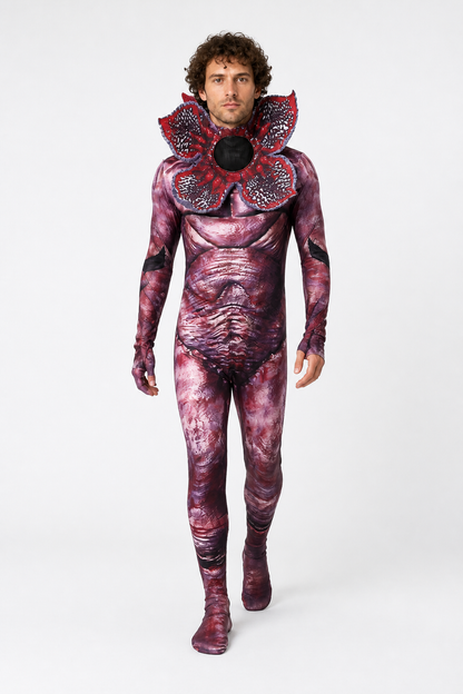 Tight-Fitting Man-Eating Flower Jumpsuit for Halloween Costumes detail 2