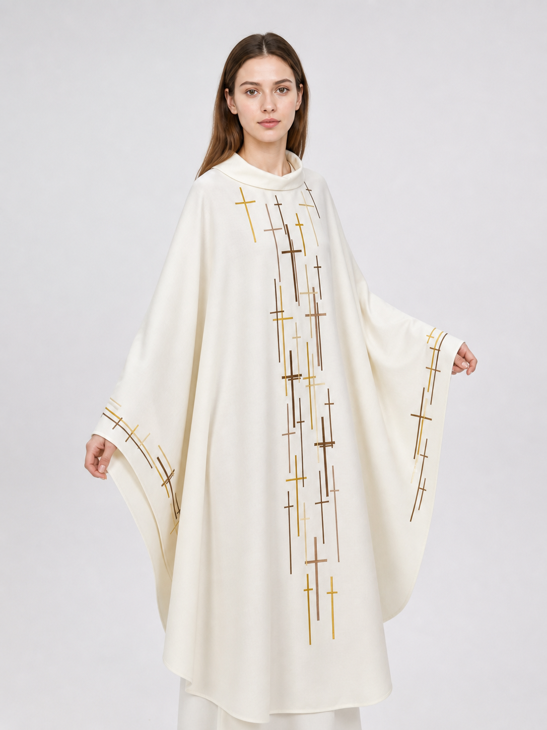 Religious Ceremonial Robe with Cross Pattern