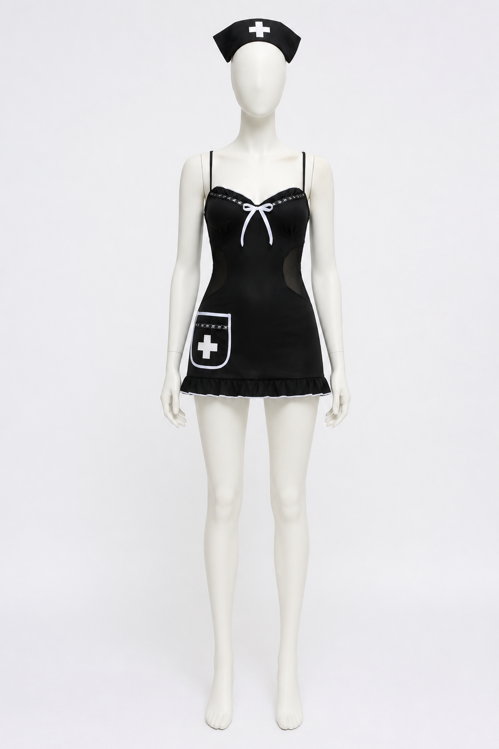 Nurse Dress with Cross, Short and Fitted Costume Dresses detail 2