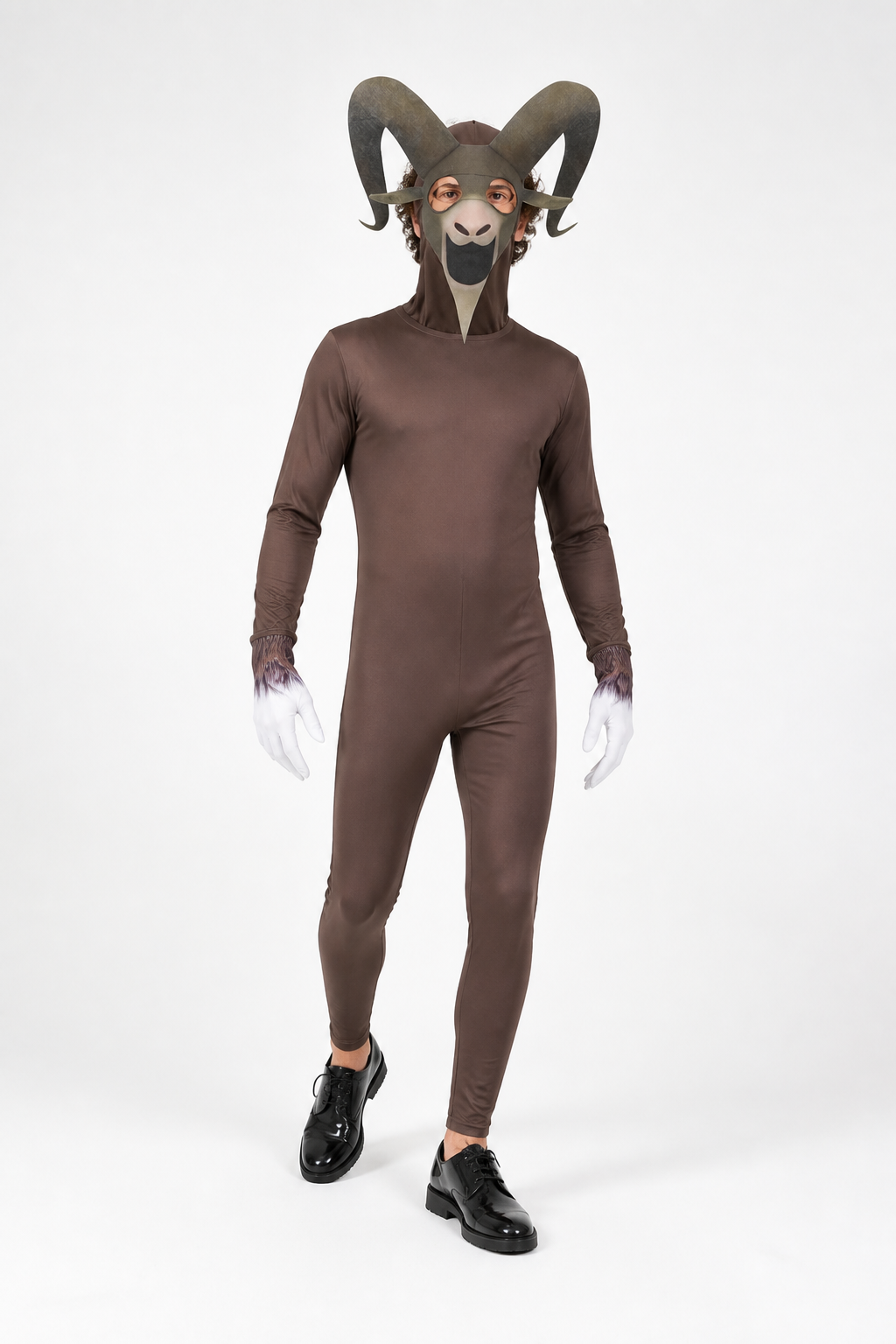 Goat Monster Costume, Jumpsuit and Helmet Costumes detail