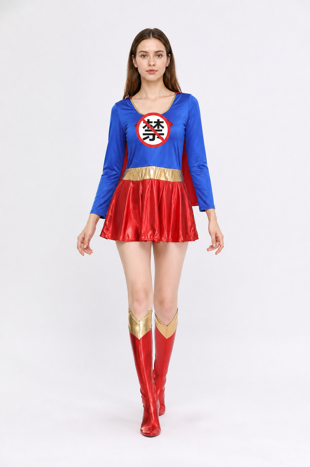 Stage Costume with Cape and Short Skirt Costume Capes detail 2