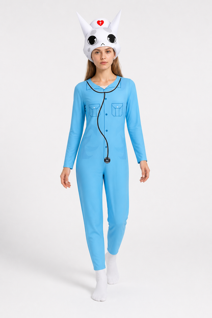 Animal Kigurumi Costume with Hood for Role-Playing Costumes detail 2