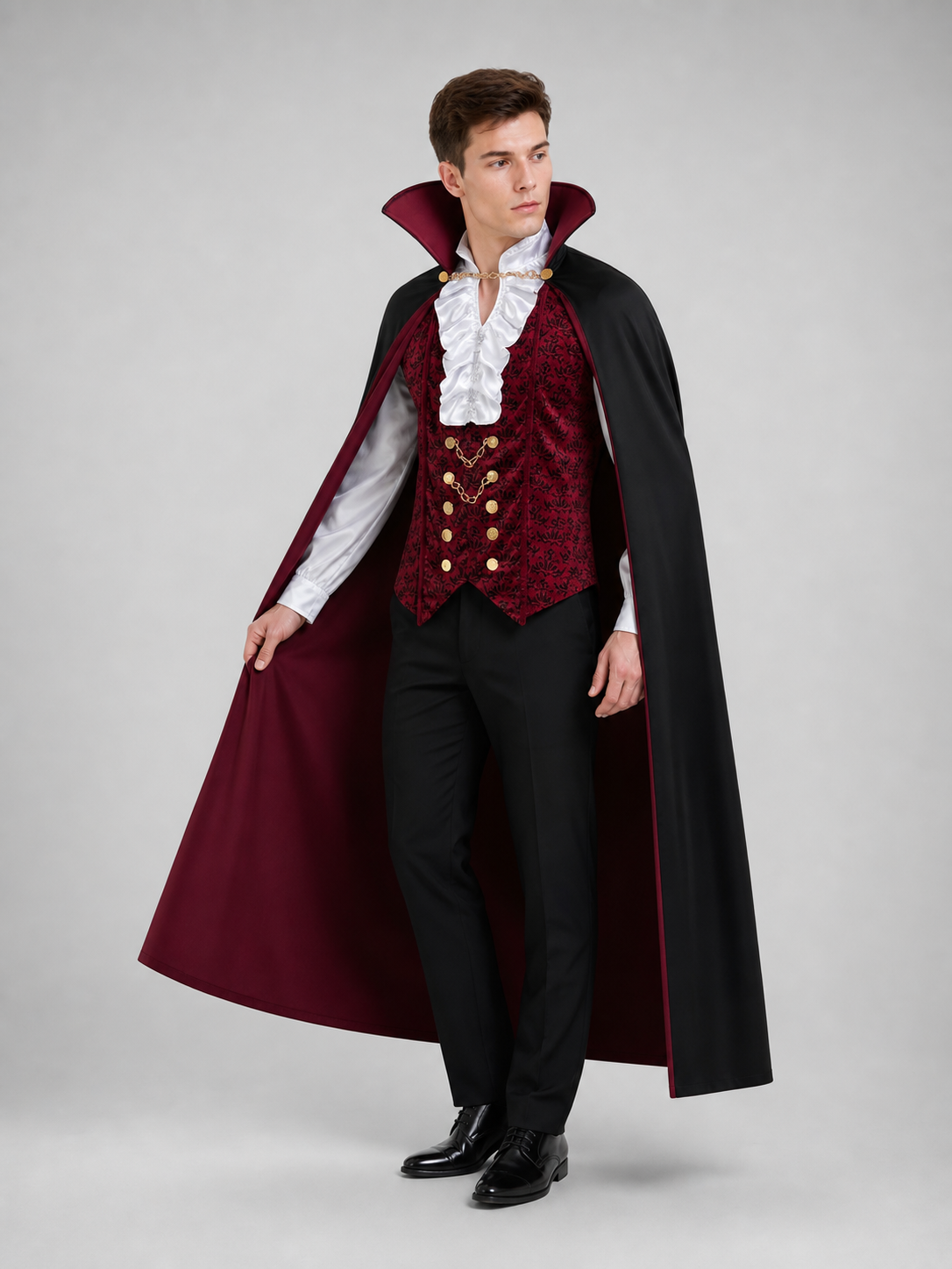 Count Costume: Victorian-Style Coat and Vest with Jabot