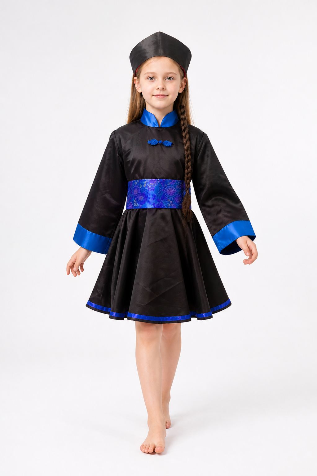Zombie Costume with Blue Trim and Wide Belt Costumes detail 2