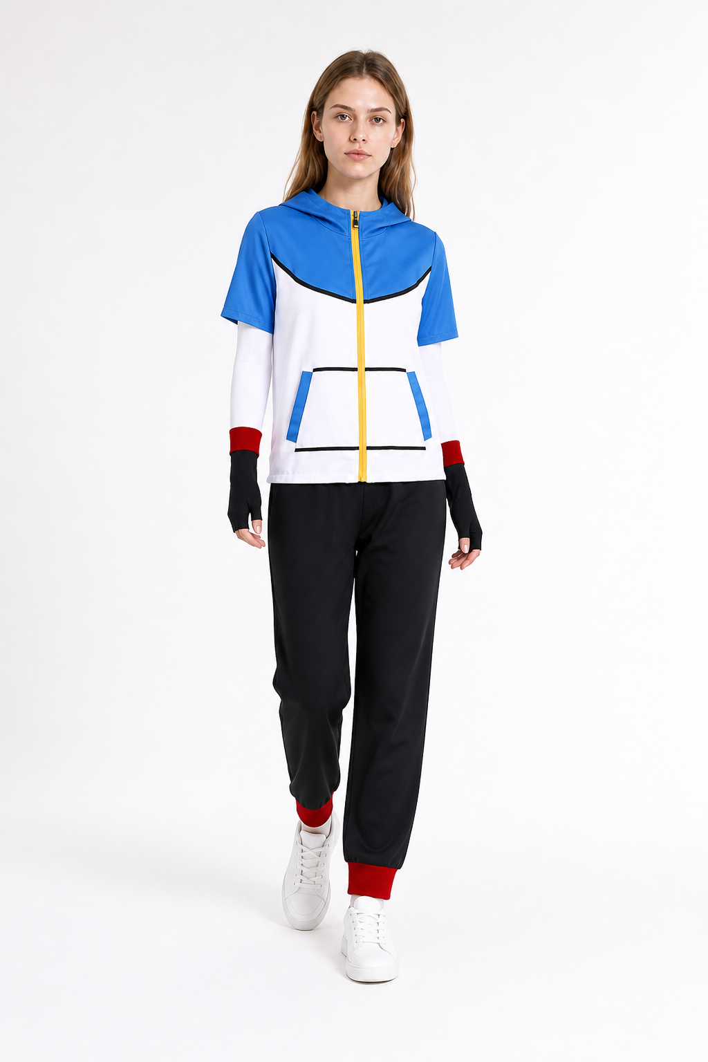 Ash Cosplay Costume: Top, Pants, Gloves Costumes detail 2