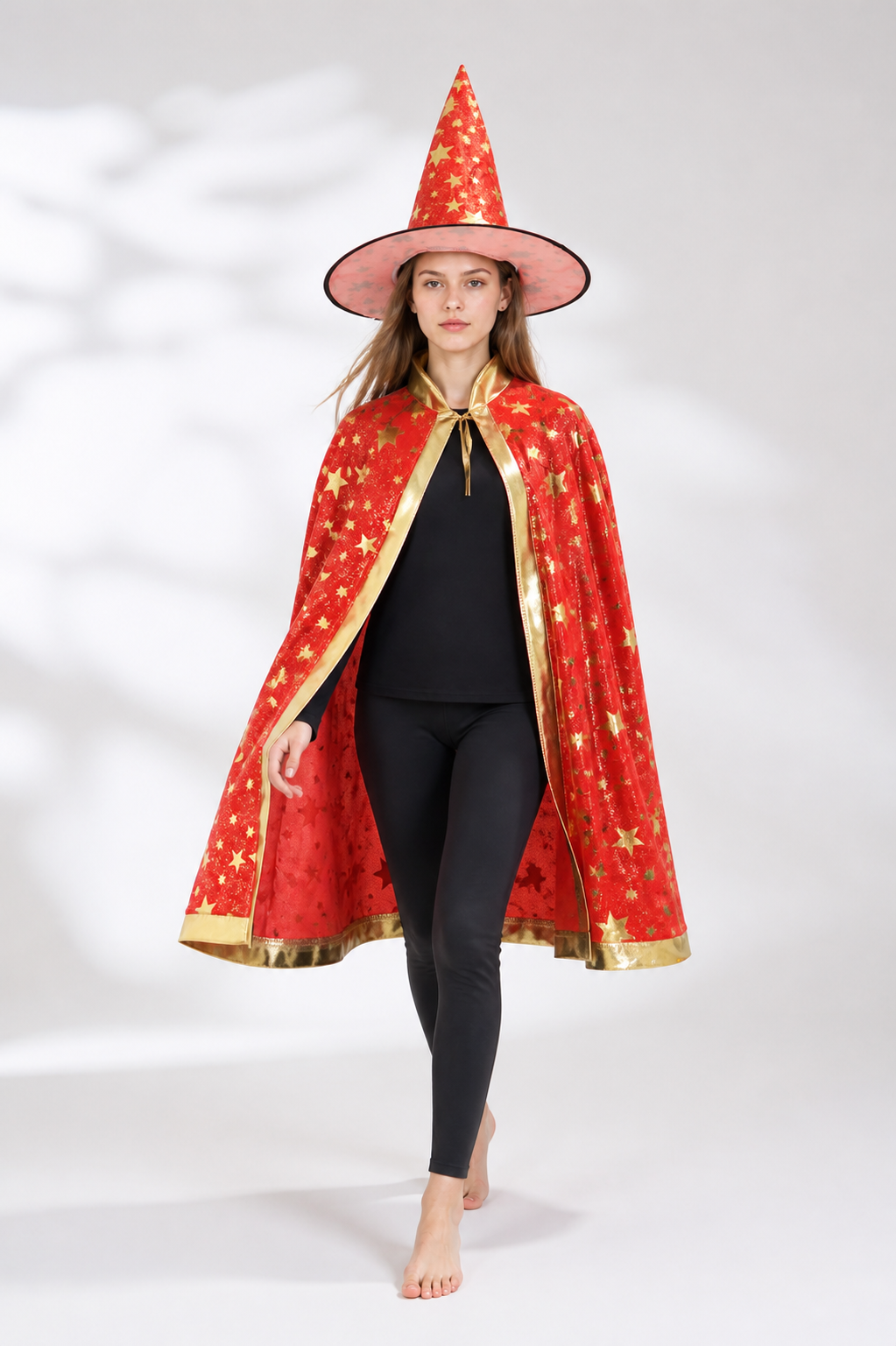 Carnival Costume with Cape and Pointed Hat Costume Capes detail 2