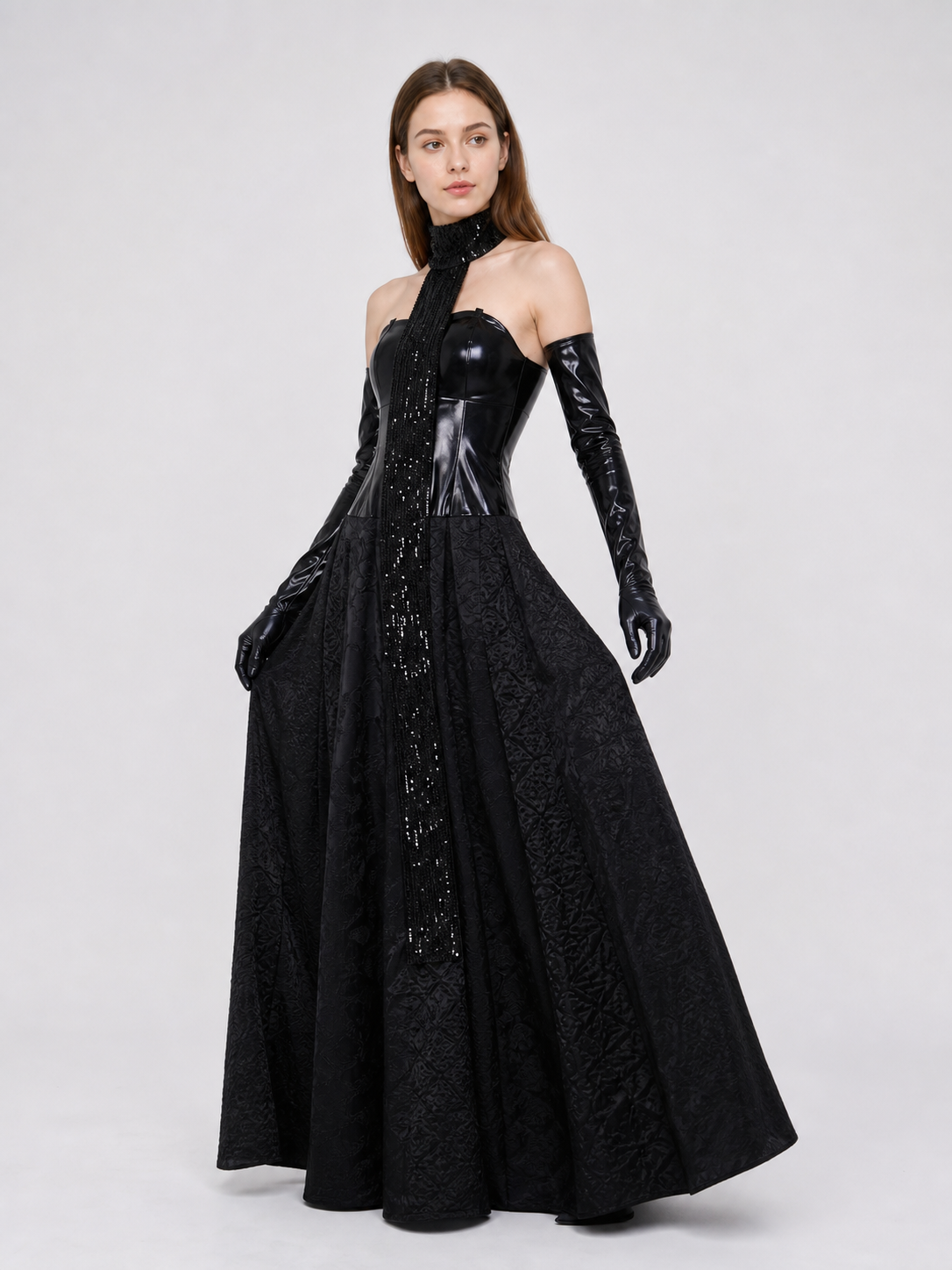Padmé Cosplay Dress, Black, with Accessories