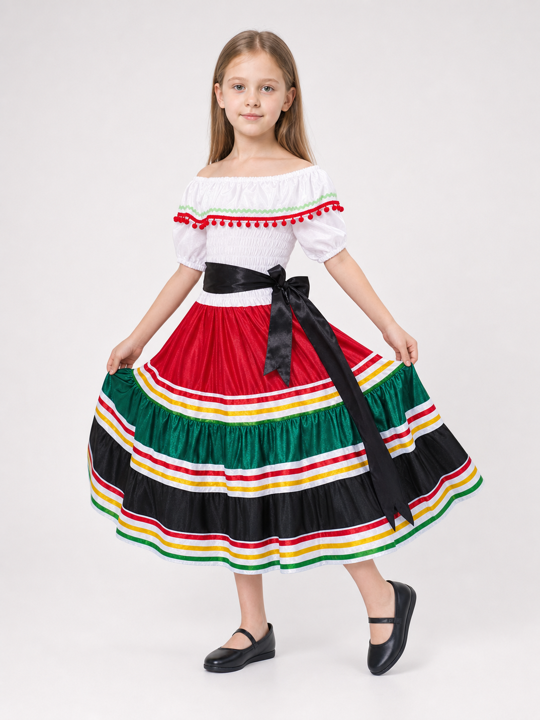 Mexican-Style Folk Dress for Celebrations