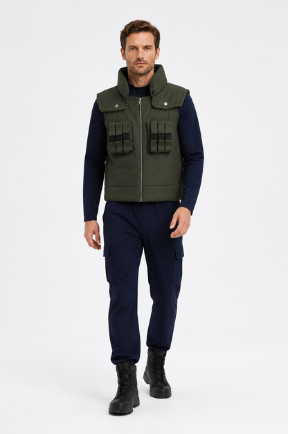 Green Tactical Vest with Pockets, Cosplay Costumes detail 2