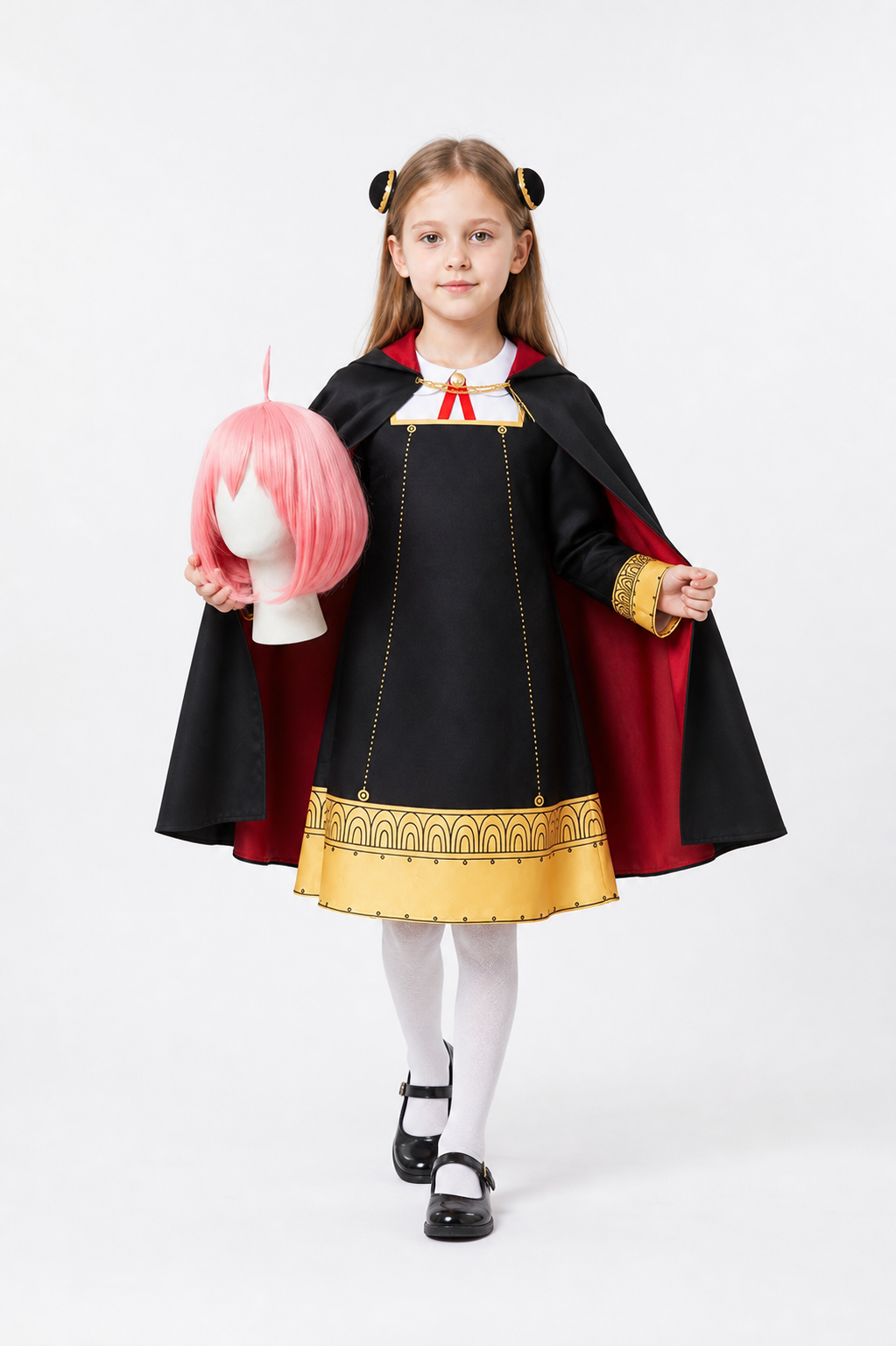 Anya Forger Cosplay Costume with Cape from SPY x FAMILY Costume Capes detail 2