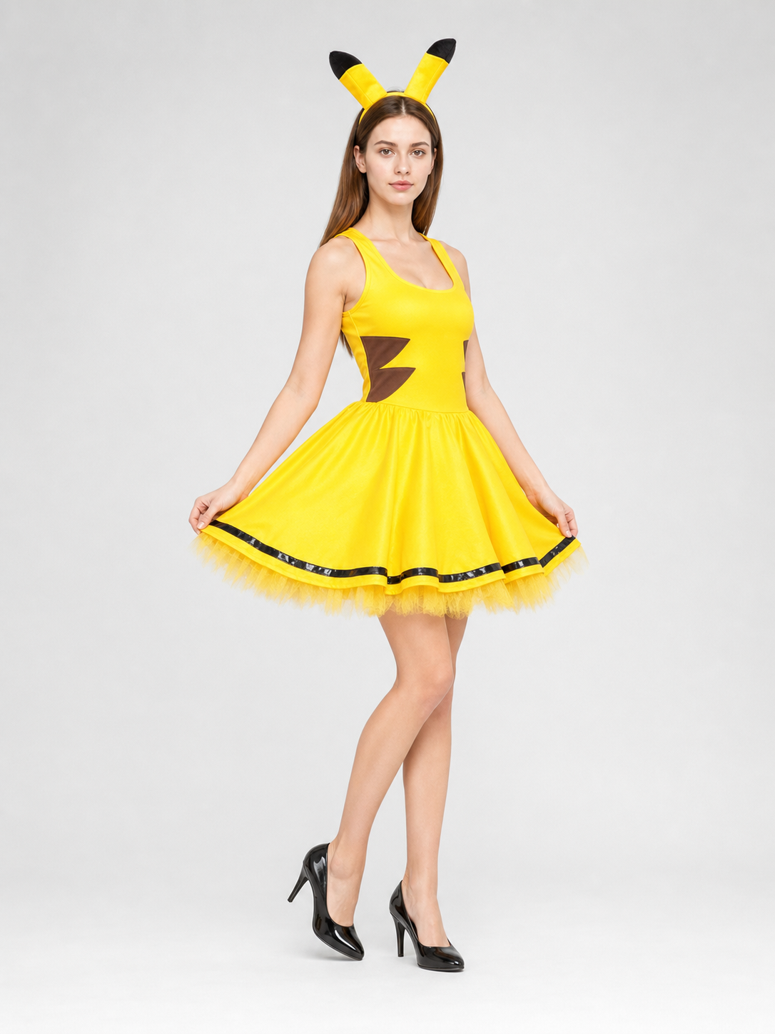 Carnival cosplay dress costume with ears