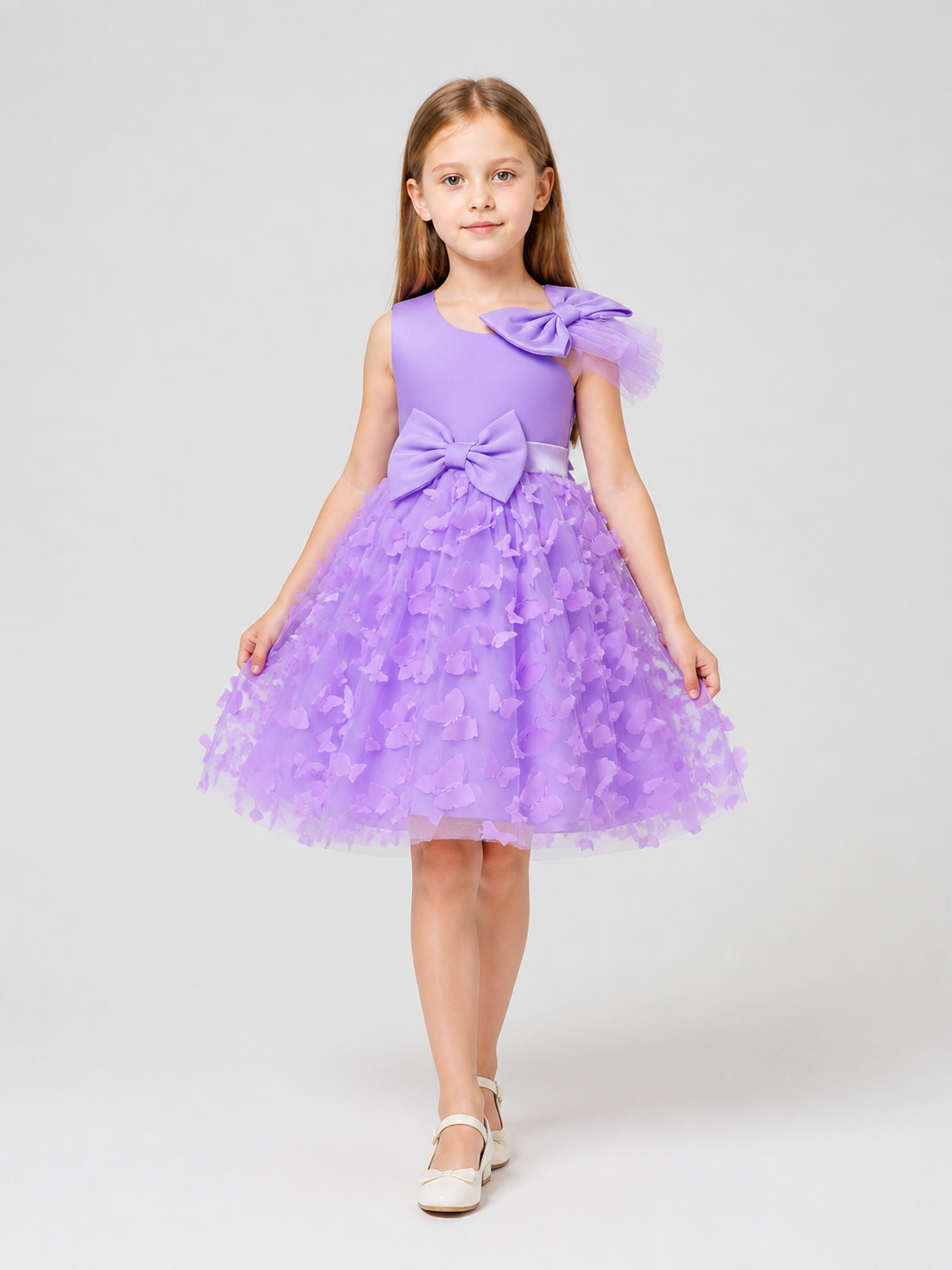 Dressy Tulle Dress with Butterflies and Bows Costume Dresses detail 2