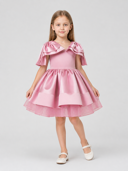 Puffy Dress with a Short Front and Longer Back Costume Dresses detail 2