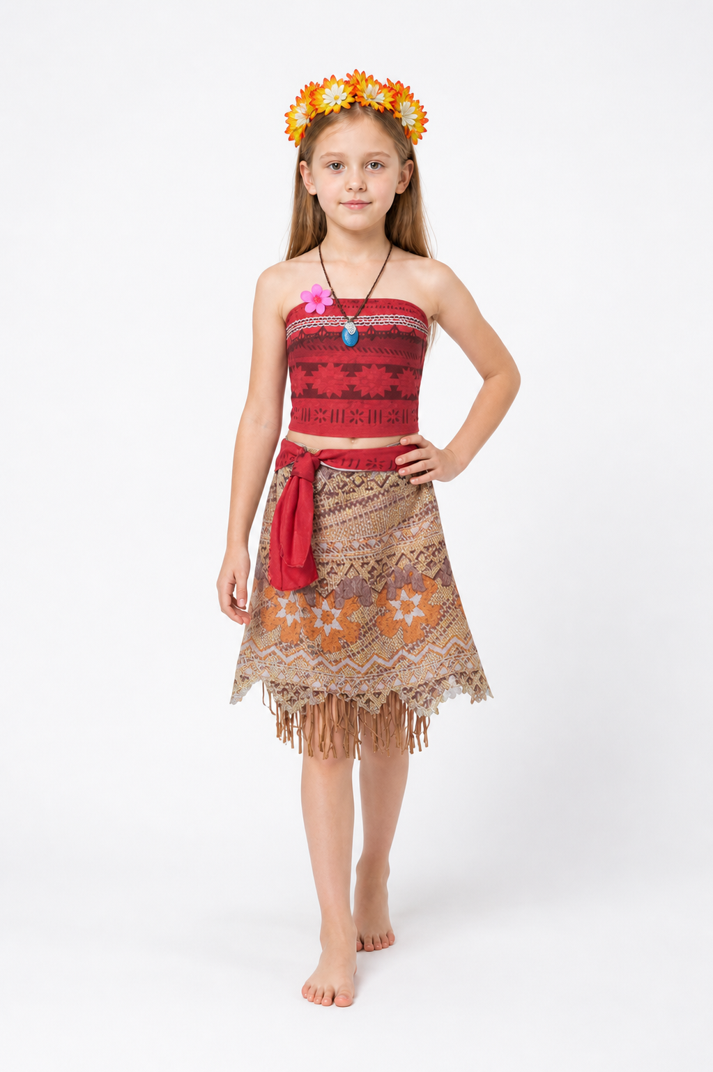 Children’s Carnival Costume with Skirt and Headpiece product detail 2